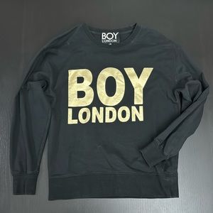 Black and gold BOY LONDON long sleeve T-shirt